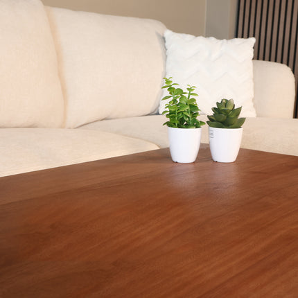 Salontafel x-poot mangohout 130cm walnoot Pato