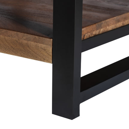 Salontafel vierkant bruin mangohout 90cm Violet