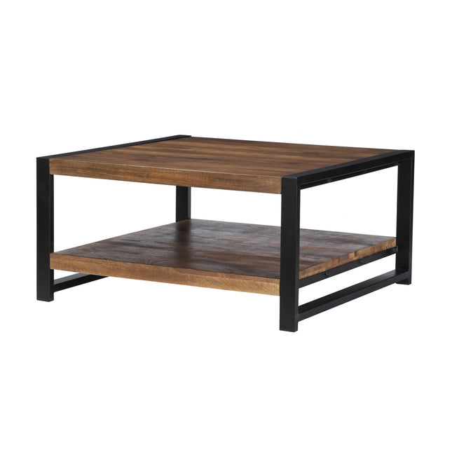 Salontafel vierkant bruin mangohout 90cm Violet