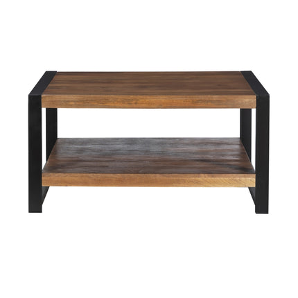 Salontafel vierkant bruin mangohout 90cm Violet