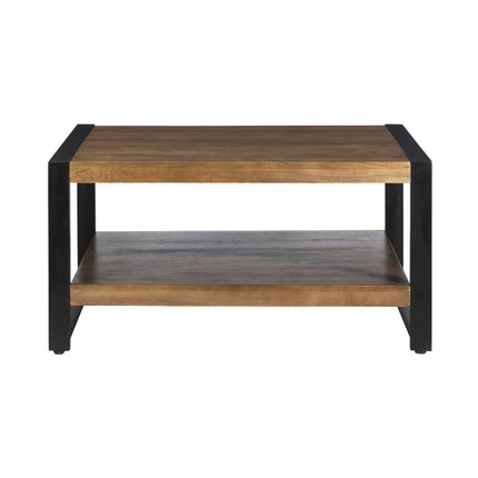 Salontafel vierkant walnoot mangohout 90cm Violet