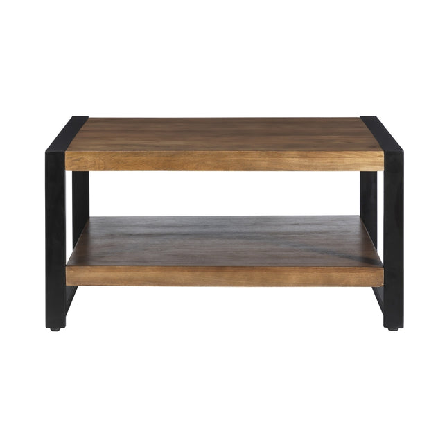 Salontafel vierkant walnoot mangohout 90cm Violet