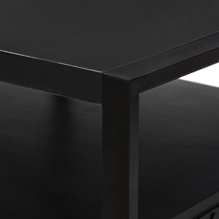 Salontafel vierkant zwart mangohout 90cm Violet