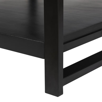 Salontafel vierkant zwart mangohout 90cm Violet