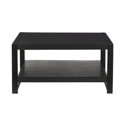 Salontafel vierkant zwart mangohout 90cm Violet