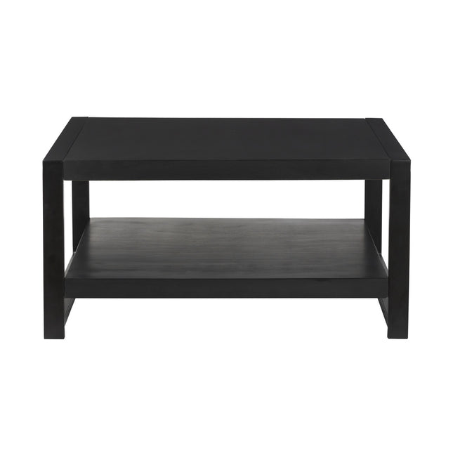 Salontafel vierkant zwart mangohout 90cm Violet