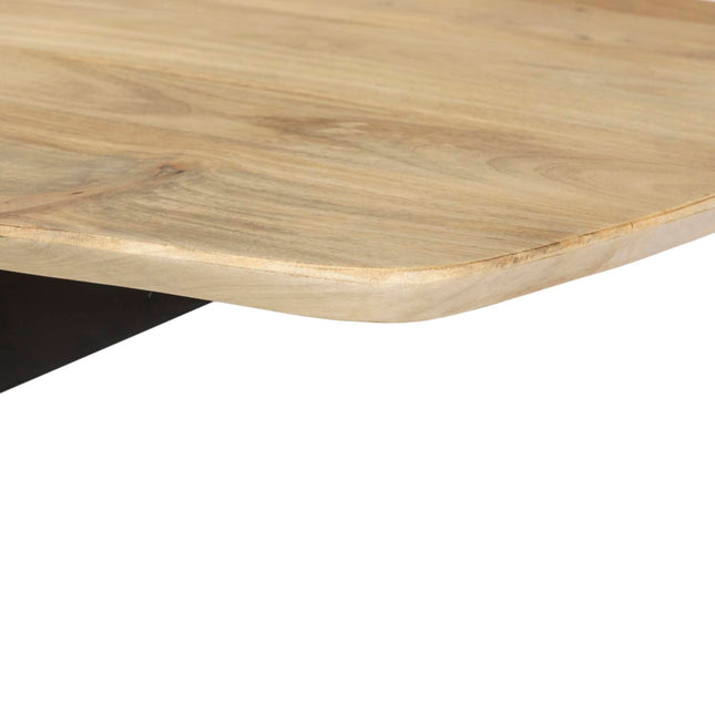 Salontafel deens ovaal mangohout 130cm lichtbruin Livy