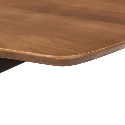 Salontafel deens ovaal mangohout 120cm walnoot Livy