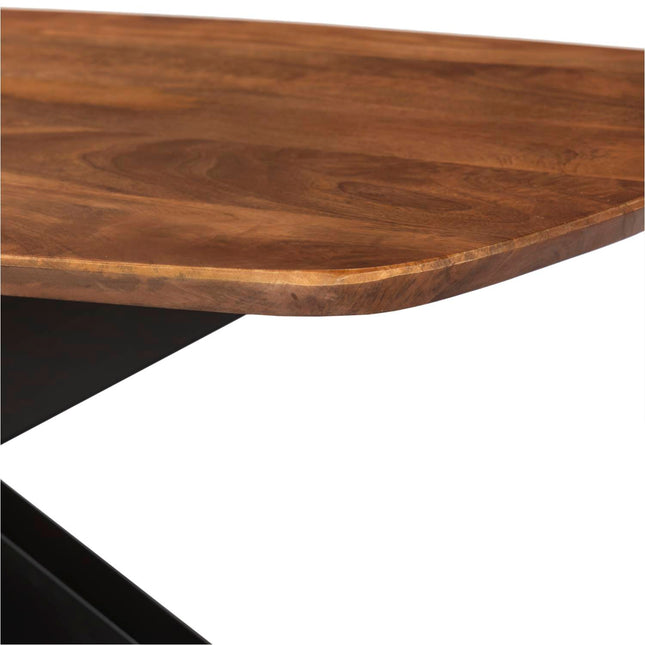 Salontafel deens ovaal mangohout 130cm bruin Livy