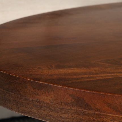 Salontafel ovaal bruin mangohout 140cm Jimmy