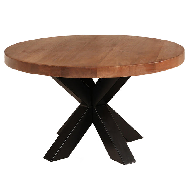 Salontafel rond walnoot mangohout 70cm Jesse