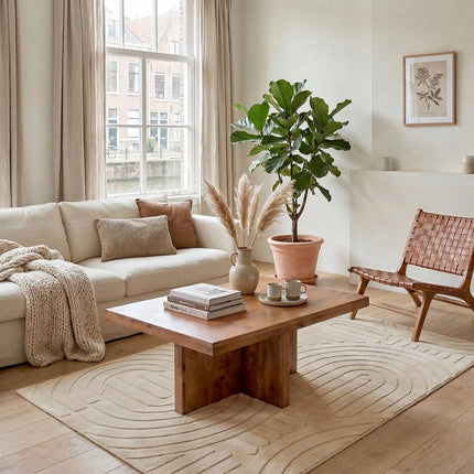 Vloerkleed Japandi beige 160x230cm
