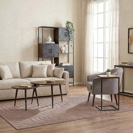 Vloerkleed Japandi taupe 160x230cm