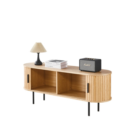 Tv meubel Japandi lichtbruin MDF 140cm Simon