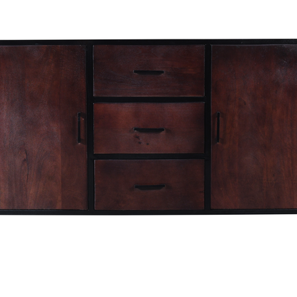 Dressoir mangohout 150cm walnoot bruin Daan