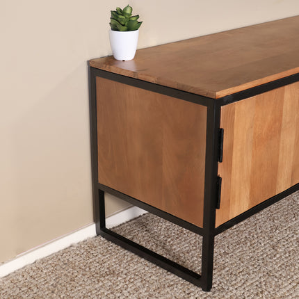 TV meubel bruin mangohout 150cm Liv