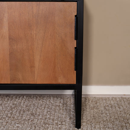 TV meubel bruin mangohout 150cm Liv