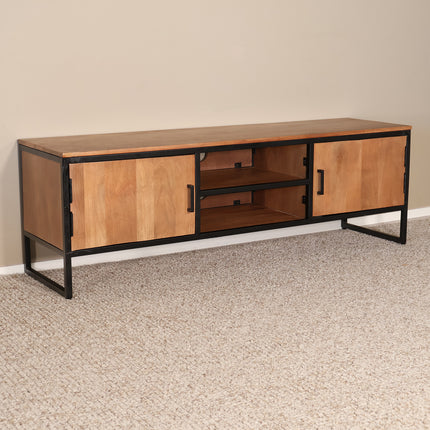 TV meubel bruin mangohout 150cm Liv