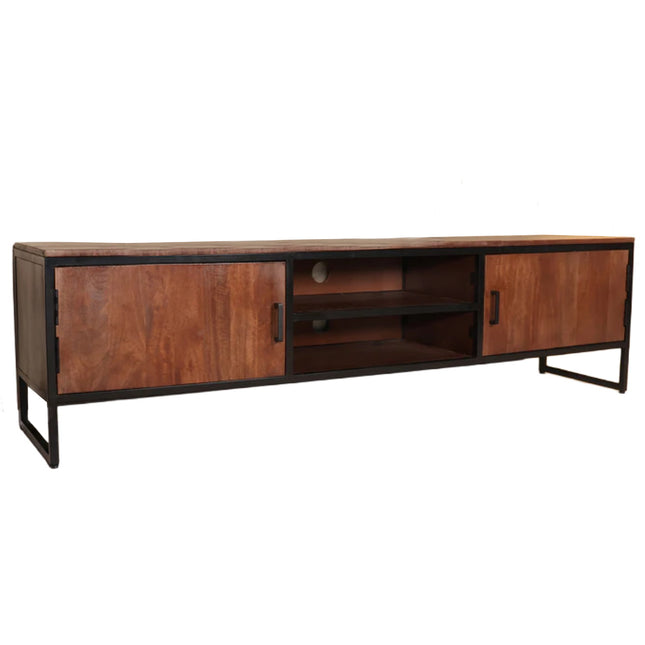 TV meubel walnoot mangohout 180cm Liv