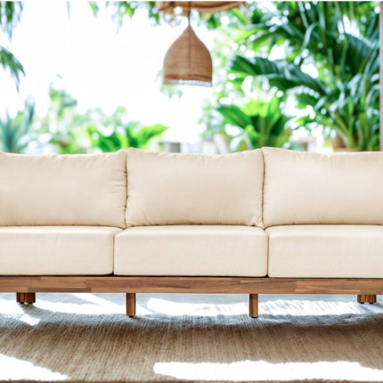 Tuinbank Bruno beige acaciahout 210cm