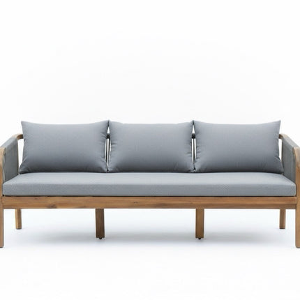 Tuinbank Peggy 3 zits 190cm acaciahout donkergrijs