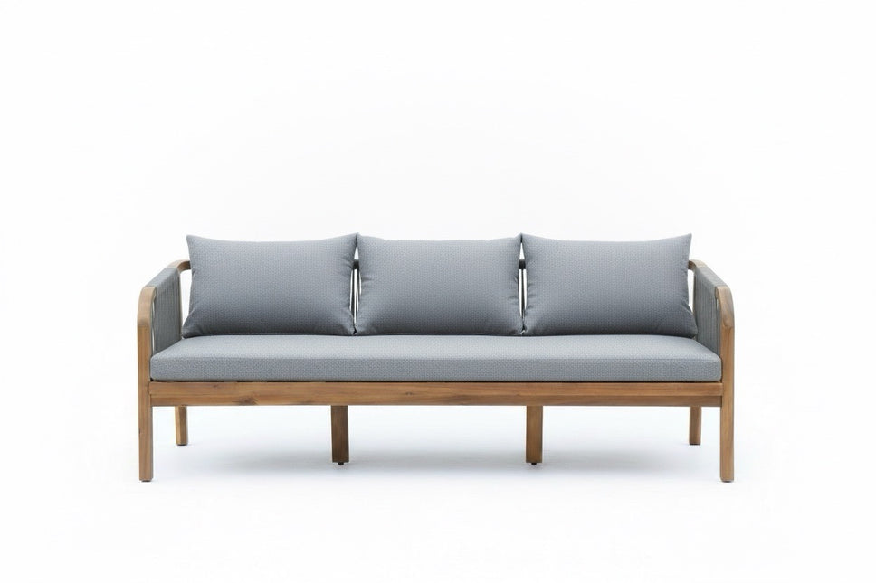 Tuinbank Peggy 3 zits 190cm acaciahout donkergrijs