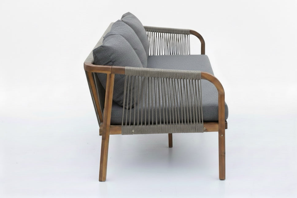 Tuinbank Peggy 3 zits 190cm acaciahout donkergrijs