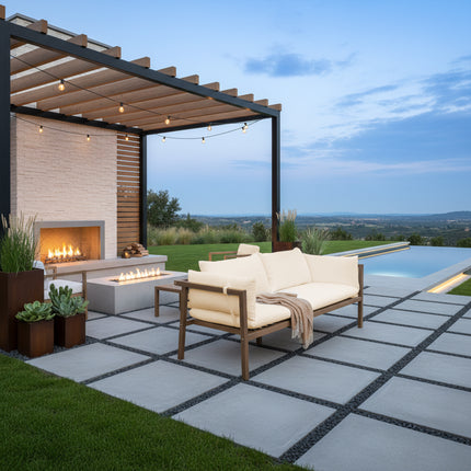 Tuinbank Xandra beige acaciahout 169cm