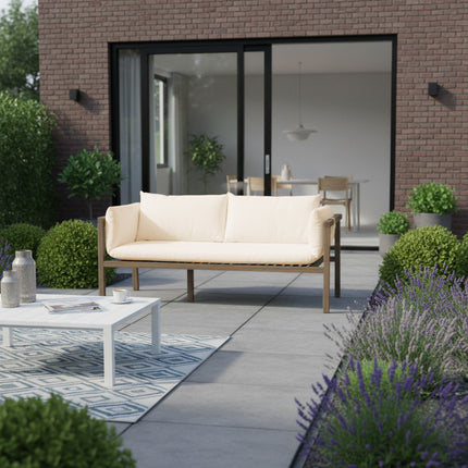 Tuinbank Xandra beige acaciahout 169cm