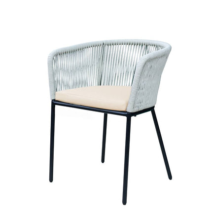 Tuinstoel beige metaal Barco