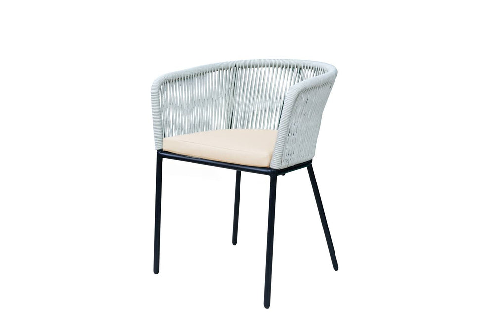 Tuinstoel beige metaal Barco