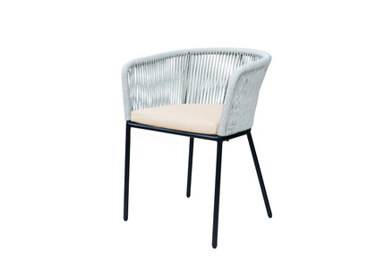 Tuinstoel beige metaal Barco