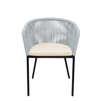 Tuinstoel beige metaal Barco