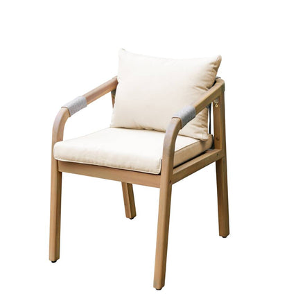 Tuinstoel beige acaciahout Denver