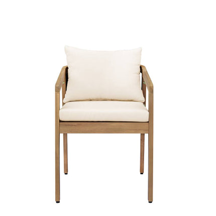 Tuinstoel beige acaciahout Savannah