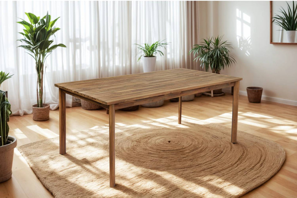 Tuintafel rechthoekig 180cm bruin acaciahout Brooklyn
