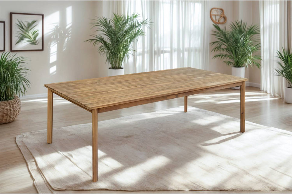 Tuintafel rechthoekig 240cm bruin acaciahout Brooklyn