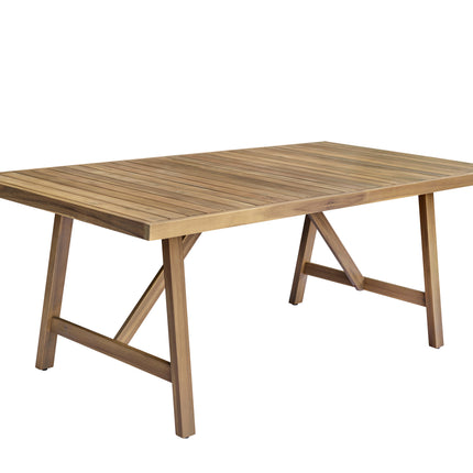 Tuintafel rechthoekig 200cm bruin acaciahout Valencia