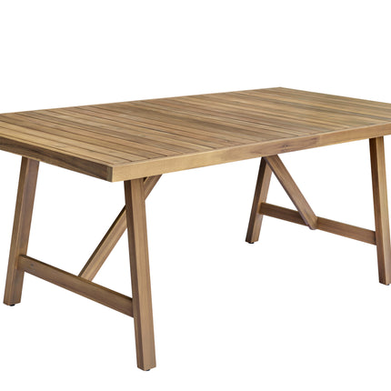 Tuintafel rechthoekig 200cm bruin acaciahout Valencia