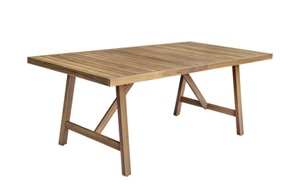 Tuintafel rechthoekig 200cm bruin acaciahout Valencia