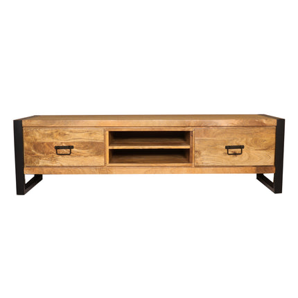 Tv meubel lichtbruin mangohout 160cm Avelyn