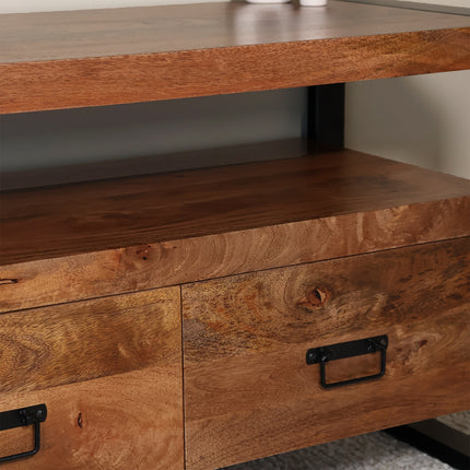 Tv meubel bruin mangohout 100cm Ilse