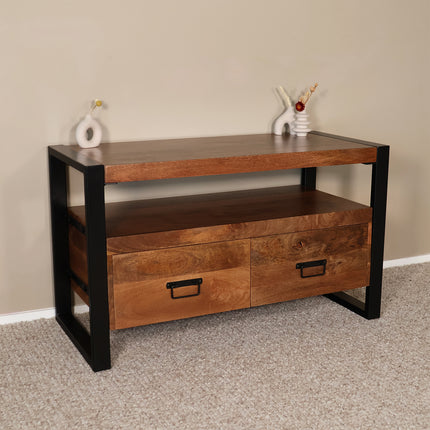 Tv meubel bruin mangohout 100cm Ilse