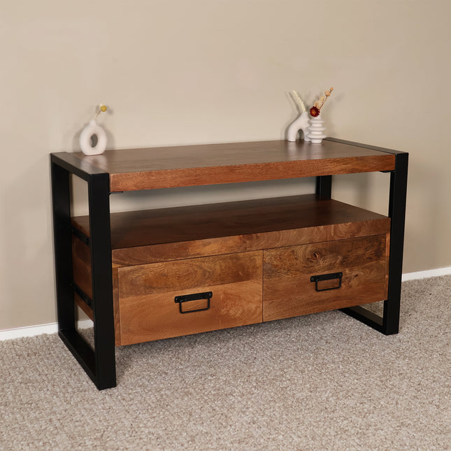 Tv meubel bruin mangohout 100cm Ilse
