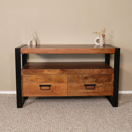 Tv meubel bruin mangohout 100cm Ilse