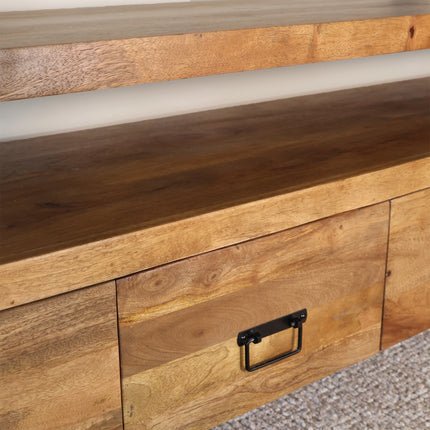 Tv meubel bruin mangohout 180cm Ilse