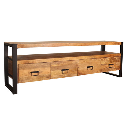 Tv meubel bruin mangohout 180cm Ilse