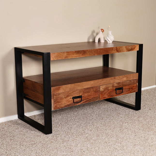 Tv meubel bruin mangohout 100cm Linde