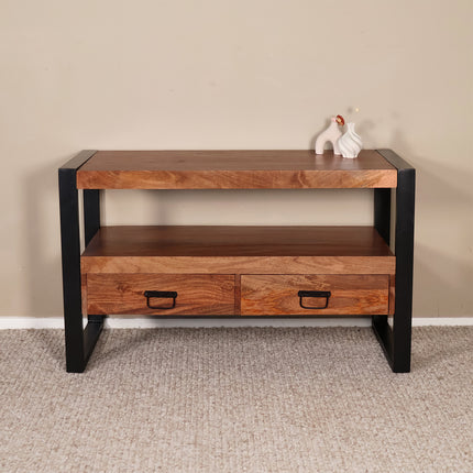 Tv meubel bruin mangohout 100cm Linde