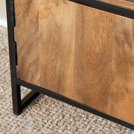 Tv meubel bruin mangohout 130cm Liv